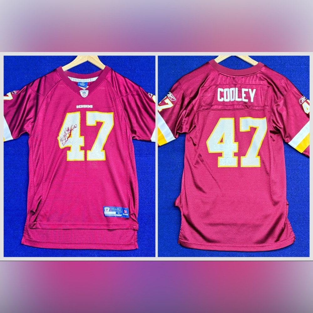 Vintage Washington Redskins NFL #47 Chris Cooley Reebok On Field Jersey Size L
